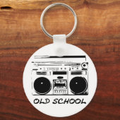 Old School-zazzle Sleutelhanger (Voorkant)