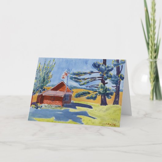 Old Schoolhouse, Ryders | George Luks Kaart (Voorkant)