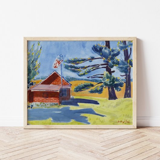 Old Schoolhouse, Ryders | George Luks Poster