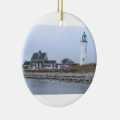 Old Scituate Lighthouse Massachusetts Keramisch Ornament (Rechts)