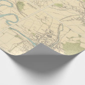 Old Scotland Cities Map (1912) Cadeaupapier (Hoek)