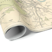 Old Scotland Cities Map (1912) Cadeaupapier (Rol Hoek)