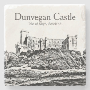 Old Scotland Dunvegan Castle Isle of Skye Stenen Onderzetter