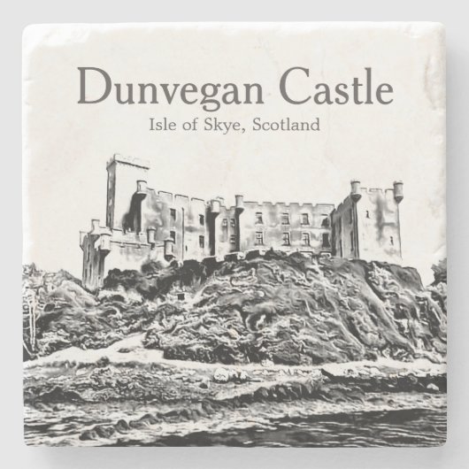 Old Scotland Dunvegan Castle Isle of Skye Stenen Onderzetter (Voorkant)