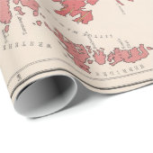 Old Scotland Geology Map (1881) Cadeaupapier (Rol Hoek)