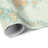 Old Scotland Map (1912) Scottish Atlas Cadeaupapier (Rol Hoek)