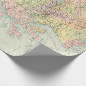 Old Scotland Map (1912) Wrapping Paper Cadeaupapier (Hoek)