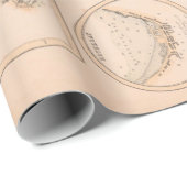 Old Scotland West Coast & Cities Map (1872) Cadeaupapier (Rol Hoek)