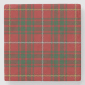 Old Scots Tavern Clan Bruce Tartan Stenen Onderzetter (Voorkant)