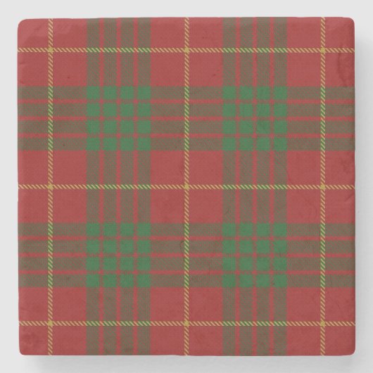 Old Scots Tavern Clan Cameron Tartan Stenen Onderzetter (Voorkant)