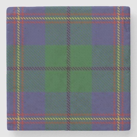 Old Scots Tavern Clan Carmichael Tartan Stenen Onderzetter (Voorkant)