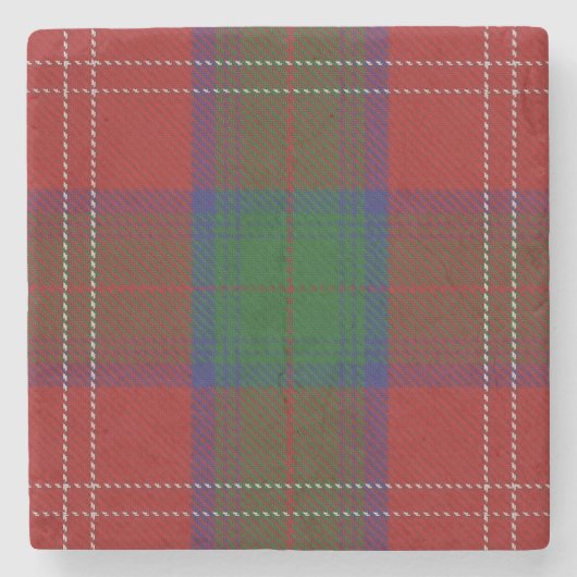 Old Scots Tavern Clan Chisholm Tartan Stenen Onderzetter (Voorkant)