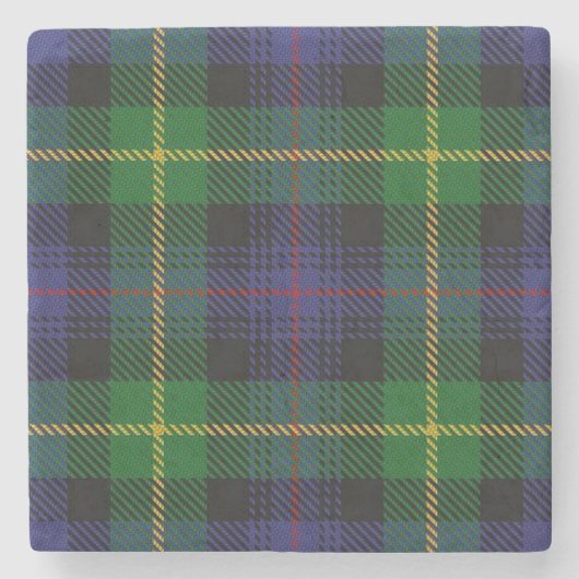Old Scots Tavern Clan Farquharson Tartan Stenen Onderzetter (Voorkant)