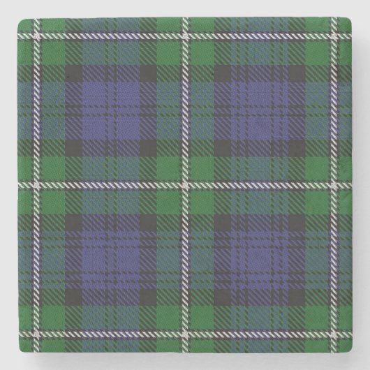 Old Scots Tavern Clan Forbes Tartan Stenen Onderzetter (Voorkant)