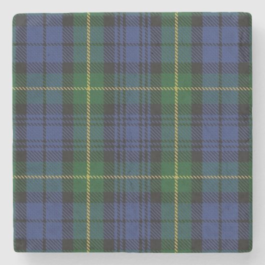Old Scots Tavern Clan Gordon Tartan Stenen Onderzetter (Voorkant)
