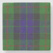 Old Scots Tavern Clan Gunn Tartan Stenen Onderzetter (Voorkant)