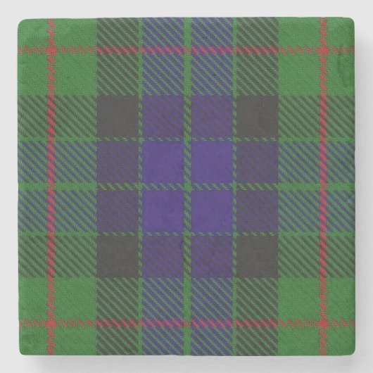 Old Scots Tavern Clan Gunn Tartan Stenen Onderzetter (Voorkant)