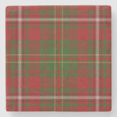 Old Scots Tavern Clan Hay Tartan Stenen Onderzetter (Voorkant)