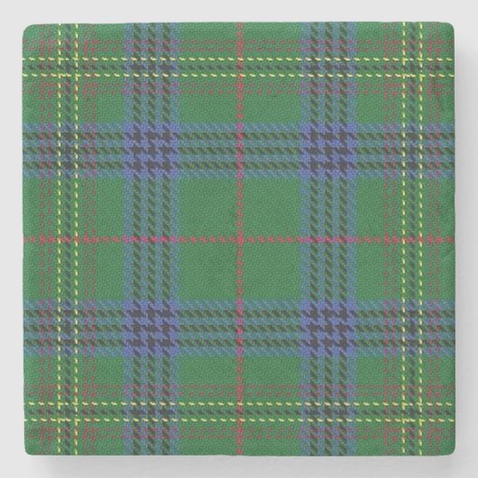 Old Scots Tavern Clan Kennedy Tartan Stenen Onderzetter (Voorkant)