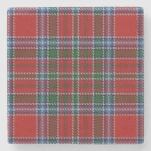 Old Scots Tavern Clan MacBean MacBain Tartan Stenen Onderzetter (Voorkant)