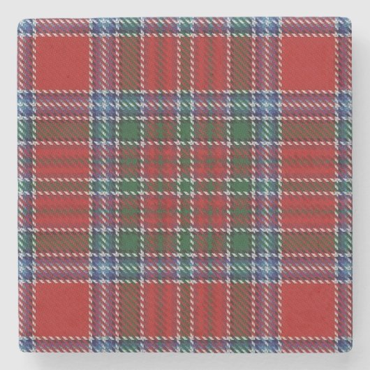 Old Scots Tavern Clan MacBean MacBain Tartan Stenen Onderzetter (Voorkant)