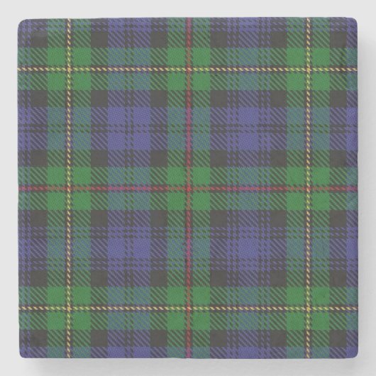 Old Scots Tavern Clan MacEwen McEwen Tartan Stenen Onderzetter (Voorkant)