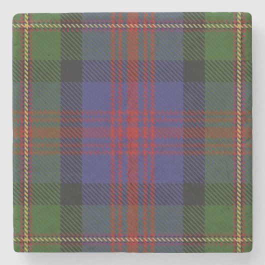 Old Scots Tavern Clan MacLennan Tartan Stenen Onderzetter (Voorkant)