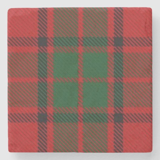 Old Scots Tavern Clan Maxwell Tartan Stenen Onderzetter (Voorkant)
