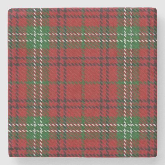 Old Scots Tavern Clan Morrison Tartan Stenen Onderzetter (Voorkant)