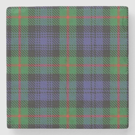 Old Scots Tavern Clan Murray Tartan Stenen Onderzetter (Voorkant)