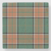 Old Scots Tavern Clan Pollock Tartan Stenen Onderzetter (Voorkant)