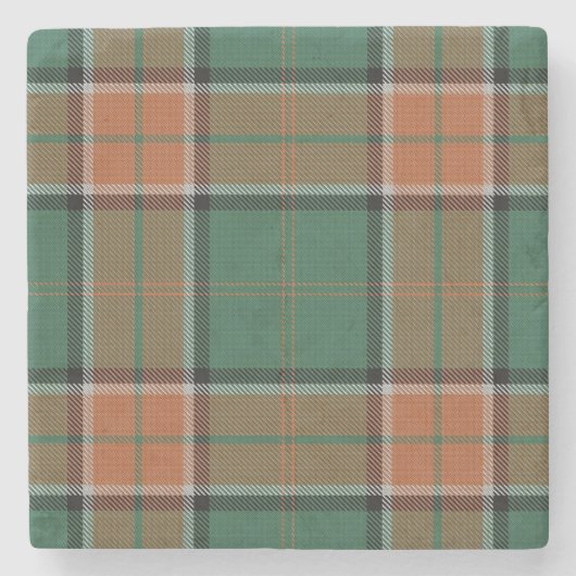 Old Scots Tavern Clan Pollock Tartan Stenen Onderzetter (Voorkant)