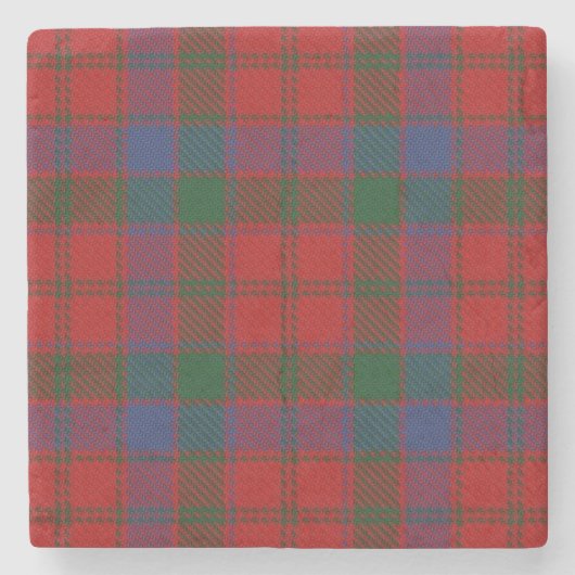 Old Scots Tavern Clan Robertson Tartan Stenen Onderzetter (Voorkant)