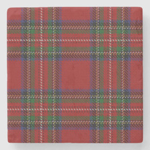 Old Scots Tavern Clan Stewart Tartan Stenen Onderzetter