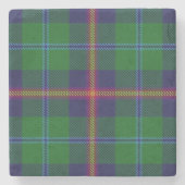 Old Scots Tavern Clan Young Tartan Stenen Onderzetter (Voorkant)