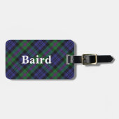 Old Scotsman Clan Baird Tartan Bagagelabel (Voorkant horizontaal)