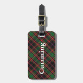 Old Scotsman Clan Cumming Tartan Bagagelabel (Voorkant verticaal)
