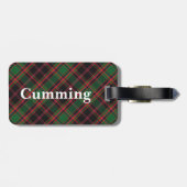 Old Scotsman Clan Cumming Tartan Bagagelabel (Achterkant horizontaal)