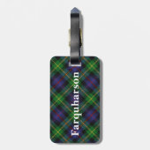 Old Scotsman Clan Farquharson Tartan Bagagelabel (Achterkant verticaal)