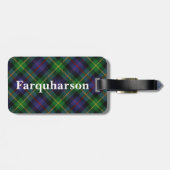 Old Scotsman Clan Farquharson Tartan Bagagelabel (Achterkant horizontaal)