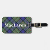 Old Scotsman Clan MacLaren Tartan Bagagelabel (Voorkant horizontaal)
