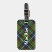 Old Scotsman Clan MacRae Tartan Bagagelabel (Voorkant verticaal)