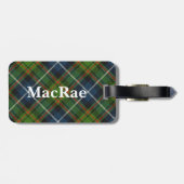 Old Scotsman Clan MacRae Tartan Bagagelabel (Achterkant horizontaal)