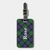 Old Scotsman Clan Roos Tartan Bagagelabel (Voorkant verticaal)