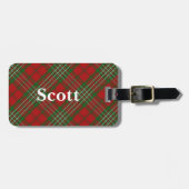 Old Scotsman Clan Scott Tartan Bagagelabel (Voorkant horizontaal)