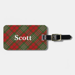 Old Scotsman Clan Scott Tartan Bagagelabel