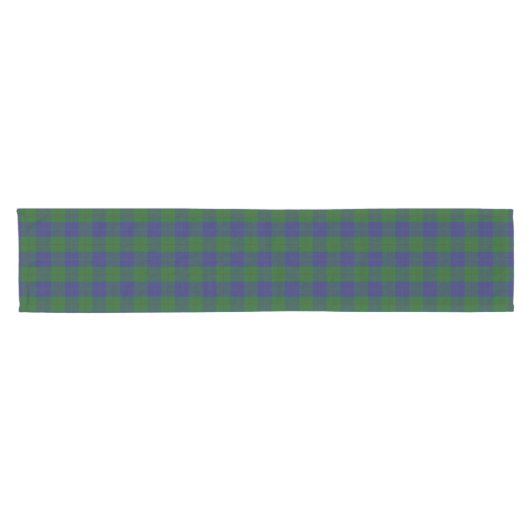 Old Scottish Clan Barclay Hunting Tartan Pset Korte Tafelloper (Horizontaal)