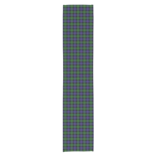 Old Scottish Clan Blair Tartan Pset Korte Tafelloper (Voorkant)