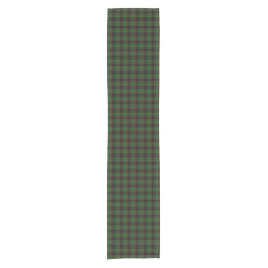 Old Scottish Clan Buchan Tartan Pset Korte Tafelloper (Voorkant)