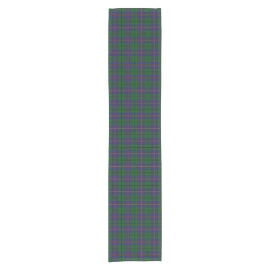 Old Scottish Clan Carmichael Tartan Pset Korte Tafelloper (Voorkant)